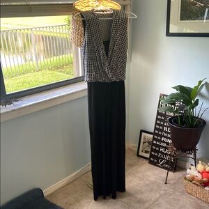 Karen Kane Black and White Pant Suit